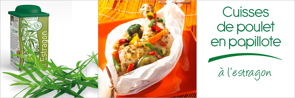 Darégal - recette - Cuisses de poulet et légumes en papillote à l