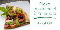 Darégal - recette - Pizza au pistou et à la tomate au basilic