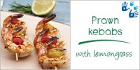 Darégal recipe - Prawn kebabs with lemongrass