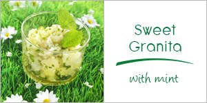 Sweet mint Granita